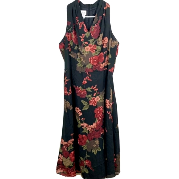 david warren Dresses & Skirts - DAVID WARREN | Floral Midi Dress S/M